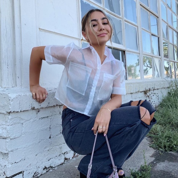 Nasty Gal Tops - Nastygal White Blouse